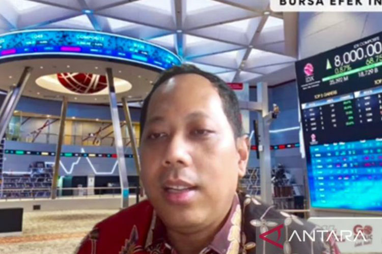 Tangkapan layar - Kepala Divisi Pengembangan Bisnis 2 PT Bursa Efek Indonesia (BEI) Ignatius Denny Wicaksono.(Foto:  Antara/Uyu Septiyati Liman)
