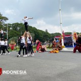 Hari Sumpah Pemuda, Kota Malang Rayakan dengan Tari Reog dan 100 Meter Bendera Merah Putih