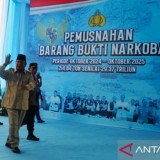 214 Ton Narkoba Senilai Rp29 Triliun Dimusnahkan, Prabowo Meninjau Langsung