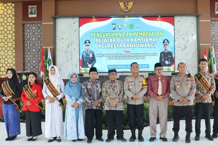Ratusan Pelajar Jadi Pionir Kamtibmas, Banyuwangi Makin Aman dan Nyaman