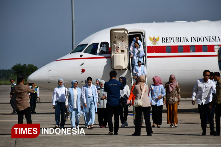 Sinergi dan Kesiagaan TNI Majalengka saat Sambut Istri Wapres RI di Bandara Kertajati