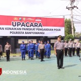 Berkat Pengabdian di Polresta Banyuwangi, Polisi Ini Naik Pangkat