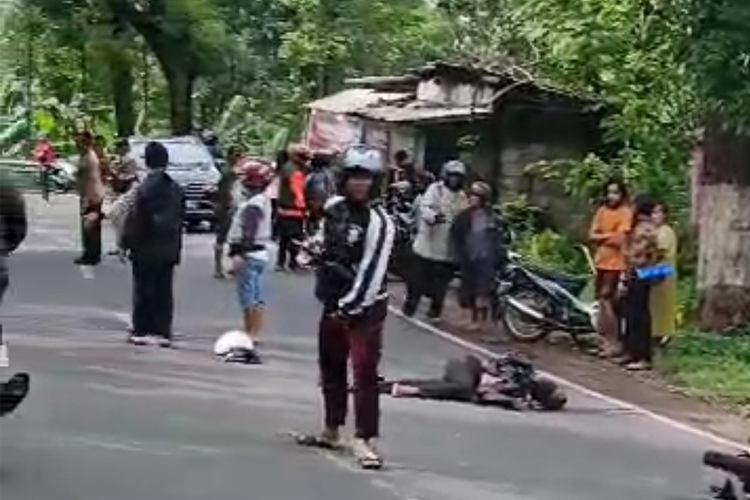 Dua Motor Adu Banteng di Bondowoso, Dua Orang Dilarikan ke RS