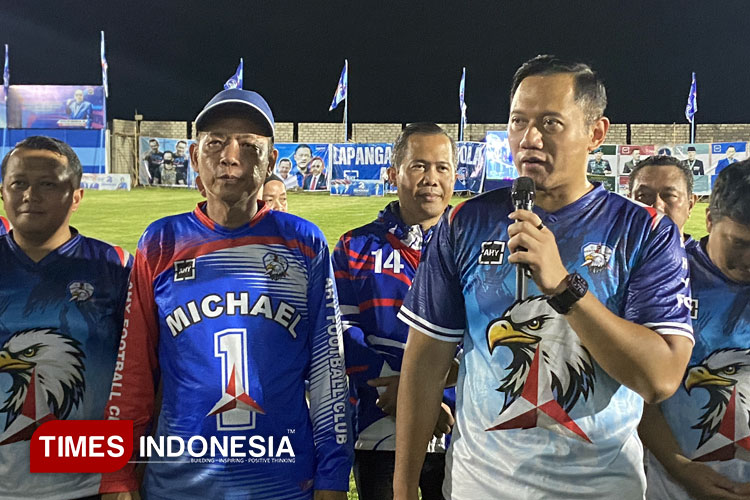 AHY Puji Kesetiaan dan Militansi Michael, Saat Resmikan Lapangan AHY Banyuwangi