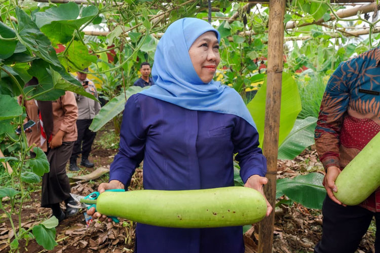 Khofifah Apresiasi SMAN 1 Dampit Malang Siap Jadi Role Model Ketahanan Pangan Berbasis Sekolah
