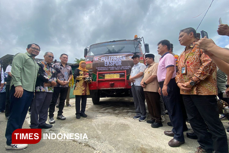 Kopi Arabika Spesialti Bondowoso Tembus Pasar Taiwan, Gubernur Khofifah Lepas Ekspor 10 Ton