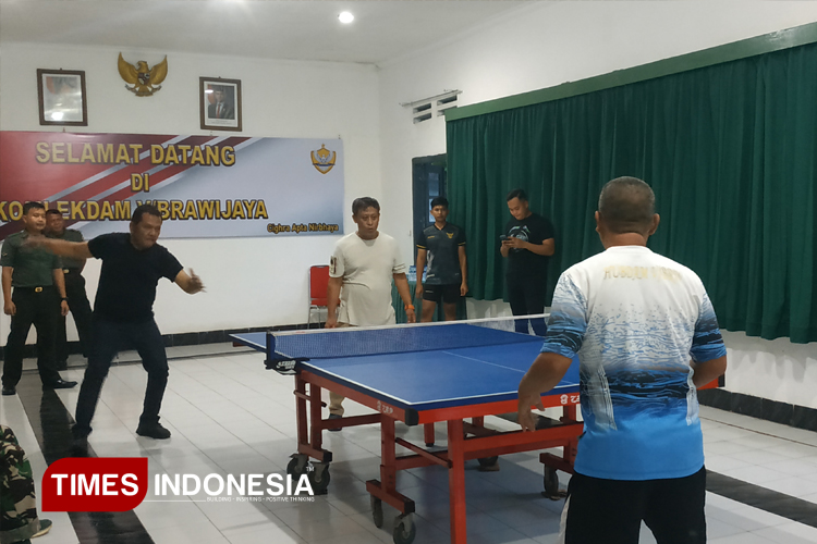 Dari Pingpong ke Persaudaraan, Komlekadam V Brawijaya dan GM FKPPI Jatim Perkuat Sinergi di Kota Malang