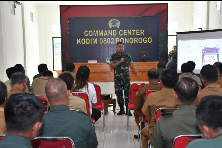 Dandim Ponorogo Perkuat Sinergi Lewat Komsos Bareng Lurah dan Kades se-Kabupaten Ponorogo