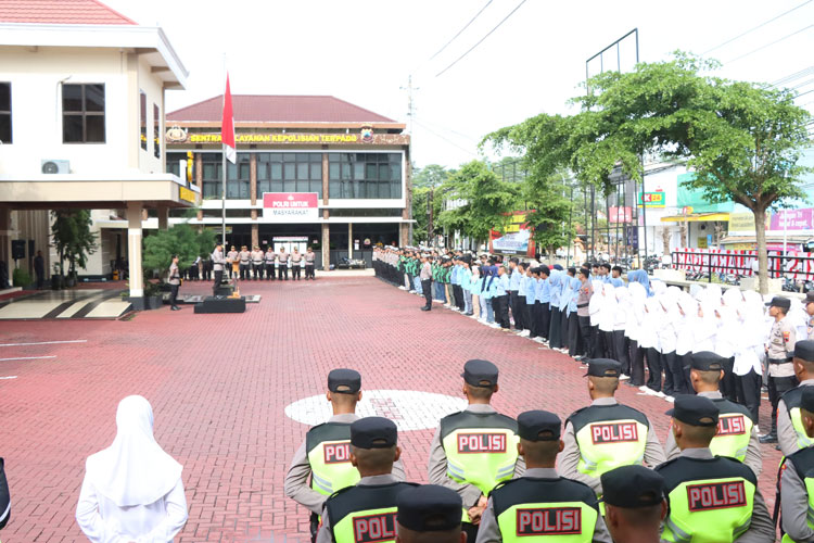 Polres Banjarnegara dan Ojek Online Apel Kebangsaan, Ini Tujuannya