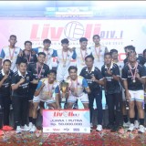 Livoli Divisi I 2025, Tim Putra Eka Mandiri Juara Usai Bungkam Bukit Asam di Final