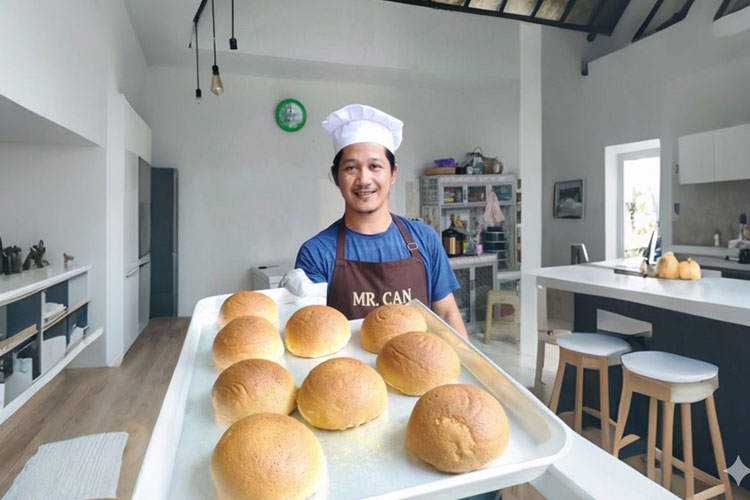 Budi Candra Setya Sukses Jadi Jurnalispreneur Lewat Roti Mexican Bun Mr. Can