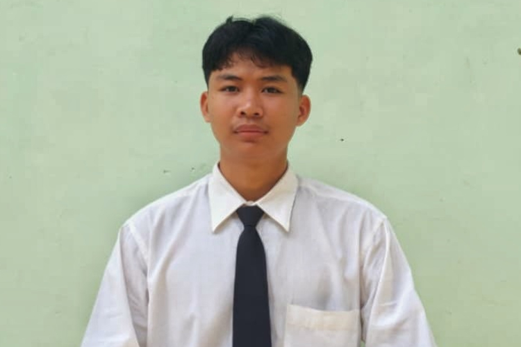 Muhammad Ridho Saputra siswa SMKN 2 Nawangan yang mengikuti ajang Duta Pelajar Anti korupsi tingkat Kabupaten Pacitan. (Foto: Supriati for TIMES Indonesia)