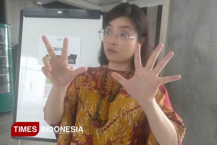 Manajer Program Negara, IGNITE Indonesia dari TechnoServe, Evelyn Djuwidja. (FOTO: Widodo Irianto/TIMES Indonesia)