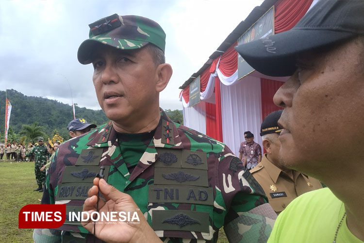 Pangdam V Brawijaya, Mayjen TNI Rudy Saladin. (FOTO: Imadudin M/TIMES Indonesia)