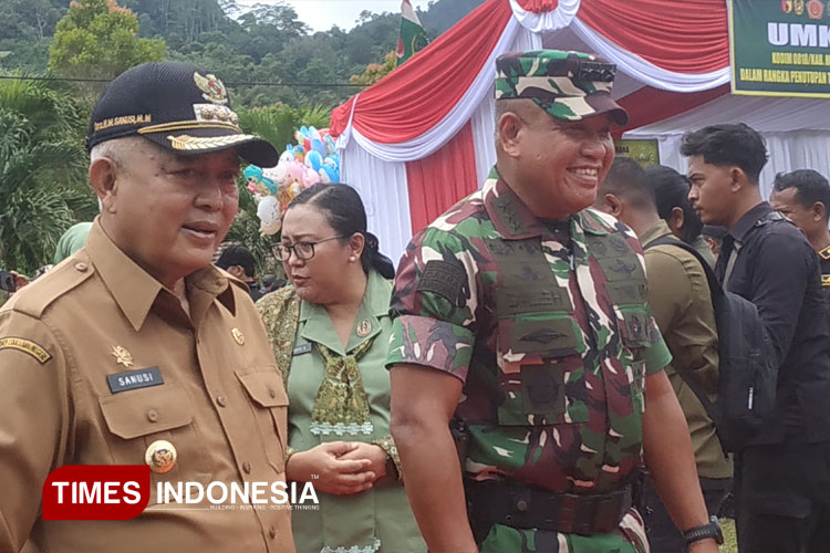 TMMD 126 Buka Jalan Penanganan Banjir Desa Lebakharjo, Wakasad dan Bupati Malang Dorong Penyudetan Sungai