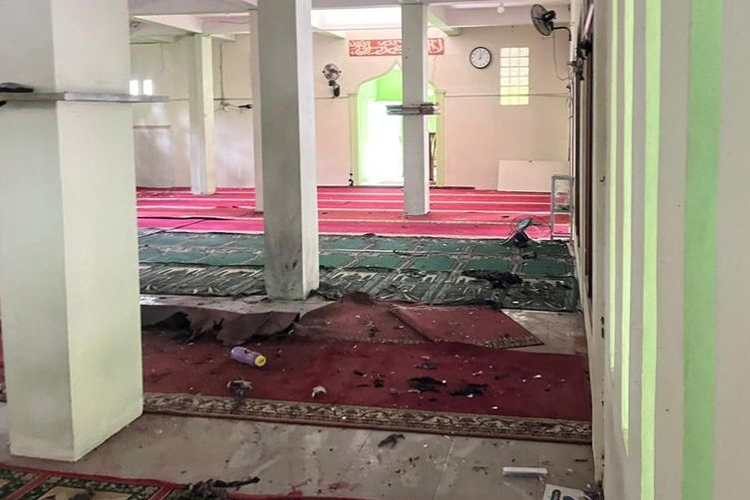 Lokasi Tempat Kejadian Perkara ledakan di masjid SMAN 72 Jakarta Utara, Jumat (7/11/2025).