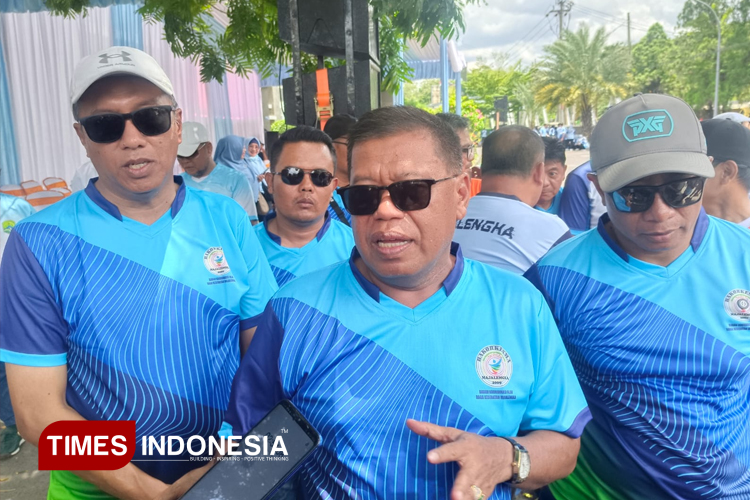 Bupati Majalengka, H Eman Suherman saat menghadiri kegiatan Bakorkesma 2025. (FOTO: Jaja Sumarja/TIMES Indonesia)