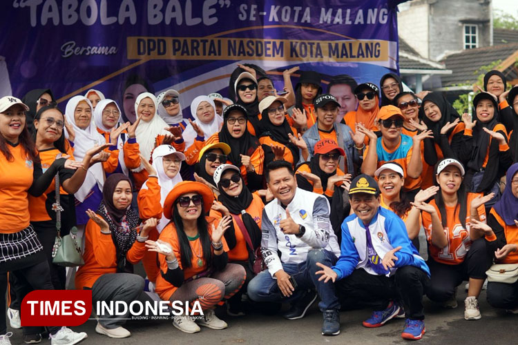 DPP Partai NasDem di semarak HUT ke-14 Partai NasDem, Minggu (09/11/2025). (Foto: Zidan).