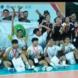 POPNAS XVII 2025, Jabar Raih Emas Putra Putri Cabang Voli Indoor