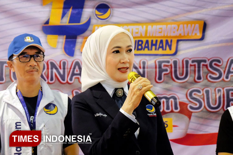Ketua DPW Partai NasDem Jawa Timur, Lita Machfud Arifin. (Foto: Dok. NasDem for TIMES Indonesia)