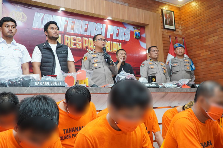 Polres Pasuruan Amankan Puluhan Tersangka Dalam Ops Sikat Semeru 2025