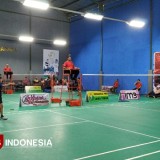 Antusiasme Meningkat, Atlet Muda Berburu Poin di Kejurkot Bulutangkis Kota Kediri
