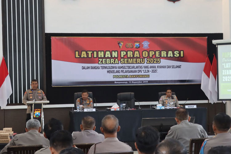 Polresta Banyuwangi Siap 'Sikat' Pelanggar Lalin dalam Operasi Zebra Semeru 2025