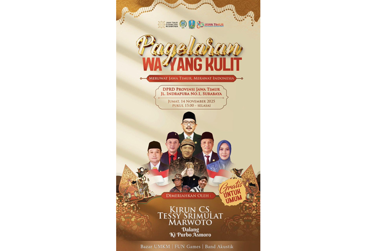 Musyafak Rouf Ajak Warga Nonton Pagelaran Wayang Kulit di DPRD Jatim