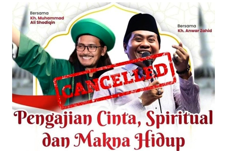 Pengajian Akbar Gus Ali Gondrong dan KH Anwar Zahid di Ponorogo Dibatalkan
