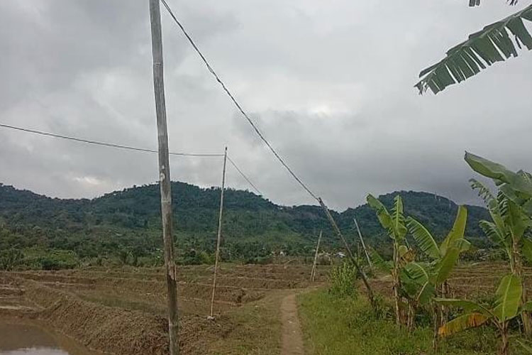 Warga Babakan Cibanteng Cianjur Keluhkan Listrik Masih Ditopang Bambu