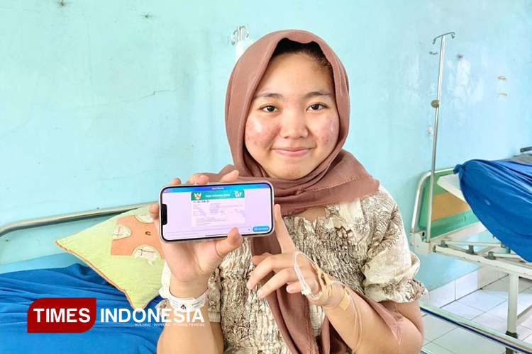 Berkat Program JKN Lusi Bisa Berjalan dengan lancar pasca operasi sebelas mata ikan di RSUD Kota Banjar