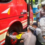 Operasi Zebra Satlantas Polres Malang, Bus Umum Sasaran Ramp Check di Terminal