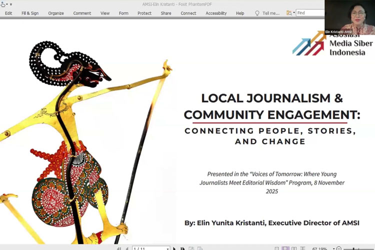 Mentor Senior Tutup 'Voices of Tomorrow', Tekankan Pentingnya Jurnalisme Lokal di Era Digital