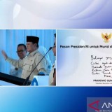 Pesan Tertulis Prabowo pada Smartboard untuk Siswa: Belajar yang Baik!