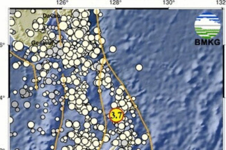 BMKG: 287 Gempa Tektonik Guncang Sulut Sepanjang Oktober 2025