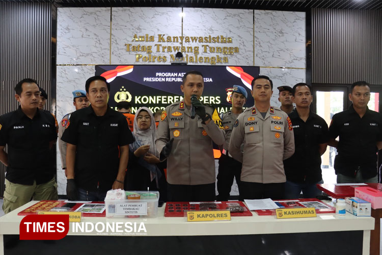Polres Majalengka Ungkap Enam Kasus Narkotika dalam Operasi Antik 2025