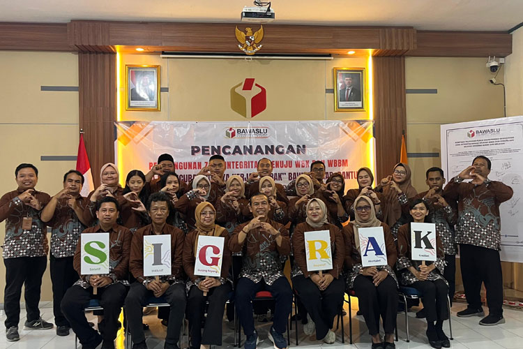 Implementasikan Zona Integritas, Bawaslu Bantul Usung Tagline SIGRAK