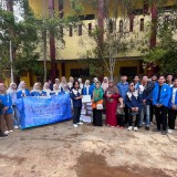 BEM Institut Miftahul Huda Al Azhar Kota Banjar Bantu Korban Bencana Tanah Longsor di Cibeunying Cilacap