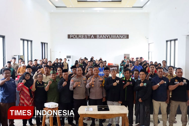 Lewat Ikrar Kamtibmas, Polresta Banyuwangi Ajak Pendekar Silat Jaga Kondusifitas
