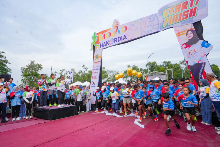 Kemeriahan Mojohakordia Run 5K Penutup Mojo Fest 2025 Kota Mojokerto