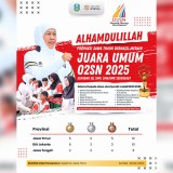 Juara Umum O2SN 2025, Gubernur Khofifah: Ekosistem Pendidikan dan Olahraga Jatim Terbaik
