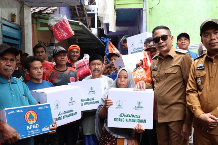 BAZNAS Kota Malang Salurkan Bantuan Cepat untuk Warga Terdampak Longsor di Kampung Tridi