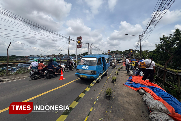 Dishub Kota Malang Batasi Jalan di Jembatan Brantas, Truk Besar Dialihkan