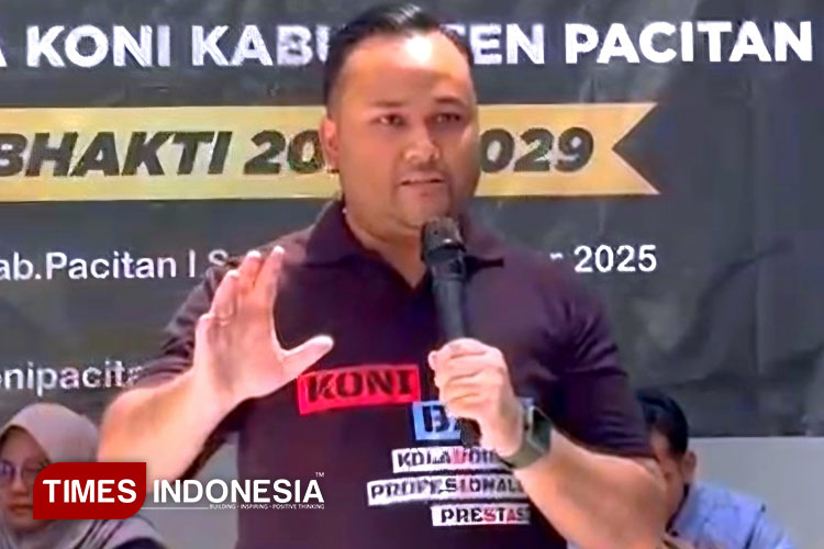 Usung Jargon 'KONI BISA', Baginda Rahadian Siap Wujudkan Prestasi Olahraga di Pacitan