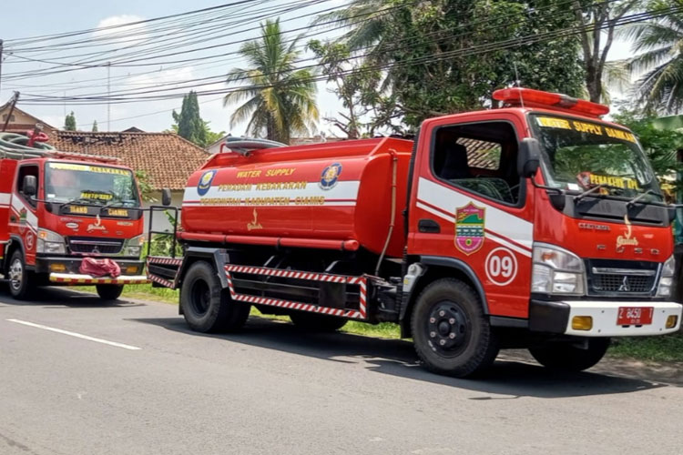 Diduga Korsleting Listrik, Rumah Milik Lansia di Handapherang Ciamis Ludes Terbakar