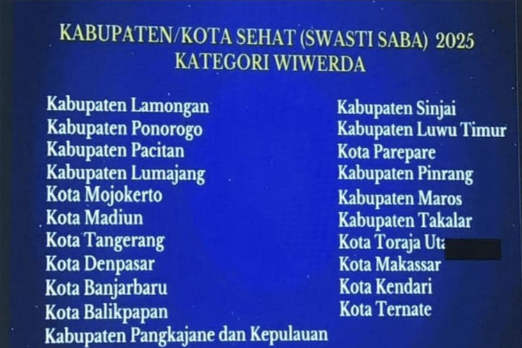 Kolaborasi Sukses Masyarakat dan Pemkab, Pacitan Raih Swasti Saba Wiwerda Kabupaten Sehat
