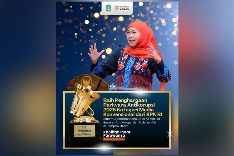 Jatim Raih Penghargaan Pariwara Antikorupsi 2025, Khofifah Tekankan Penguatan Integritas Birokrasi