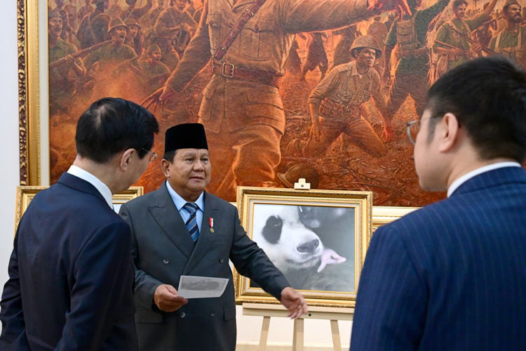 Diplomasi Panda, Prabowo Cerita Kelahiran Rio ke Ketua MPR China