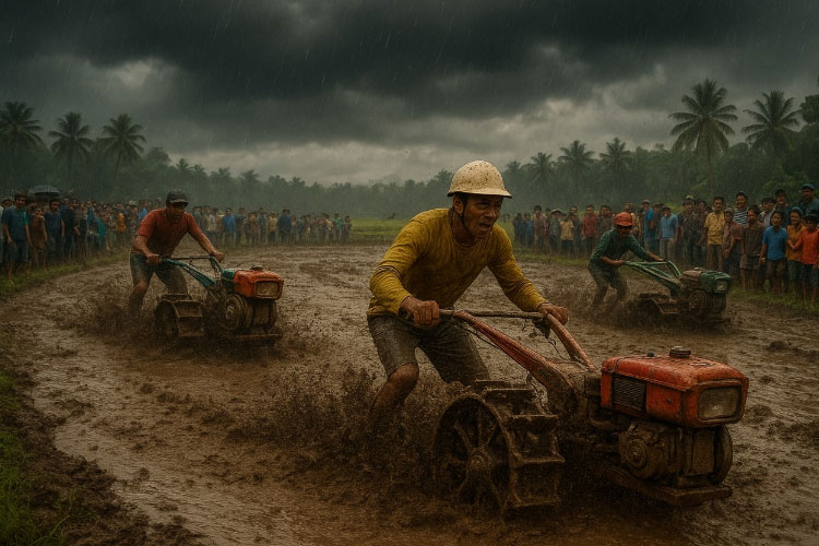 Karapan Sapi Jepang Warnai Pembuka Sapeh Sakak 2025 Kabupaten Probolinggo