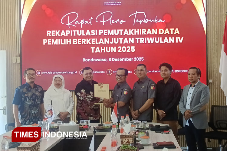 KPU Bondowoso Catat Ada 25 Ribu Pemilih Baru di Triwulan IV Tahun 2025
